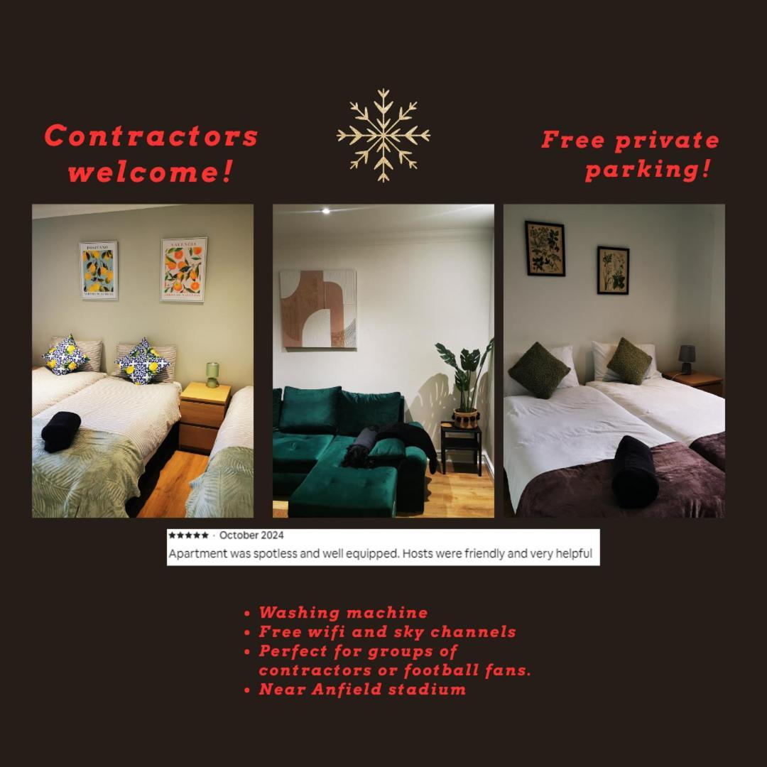 Apartment Contractors Comfort, Free Parking, Flat D Liverpool